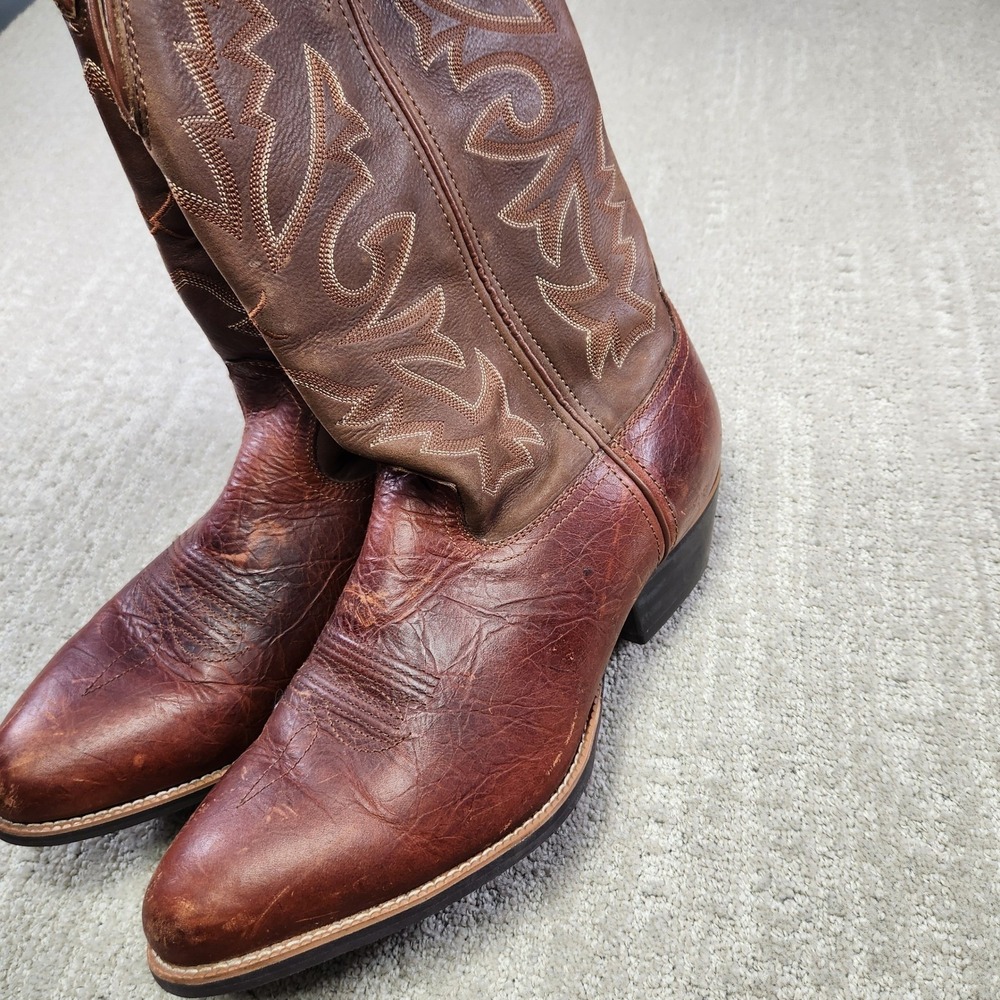 Twisted X Mens Brown Leather Western Cowboy Boots MWT0010 Size 12 EE